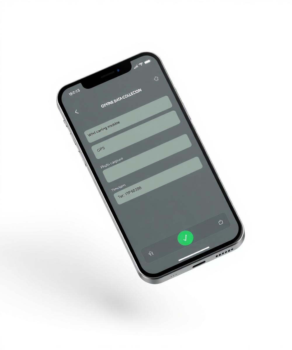 Mandefied mobile app for offline data collection